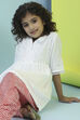 White Cotton Gathered Suit Set image number 7