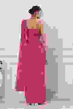 Pink Poly Georgette Regular Saree image number 4