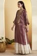 Black Metallic Viscose Poly Yarndyed Straight Kurta image number 2