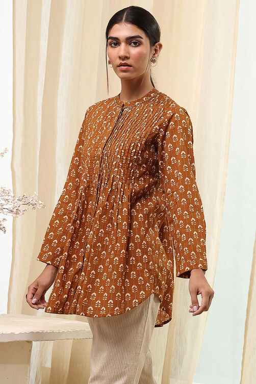 Mustard Cotton Regular Shirt image number 2