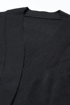 Black Straight Acrylic Solid Shrug image number 1