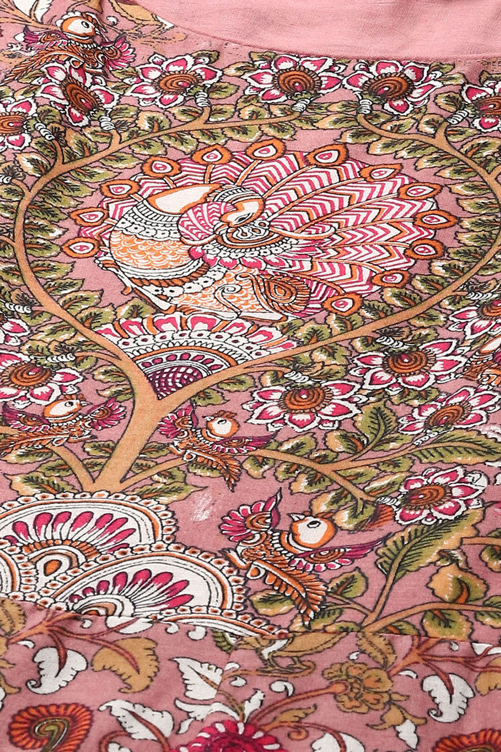 Sap Green Cotton Anarkali Kurta Churidar Suit Set image number 1