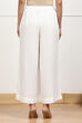 Navy Blue Viscose Solid Straight Palazzos image number 5