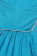 Light Pink LIVA Gathered Yarndyed Kurta Regular Pants Suit Set image number 1