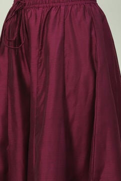 Purple Cotton Straight 2 Piece Set image number 2