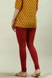 Camel Cotton Blend Solid Churidar image number 4