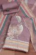 Green Linen Unstitched Suit Set image number 0
