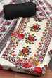 Off White Cotton Unstitched Suit Set image number 1