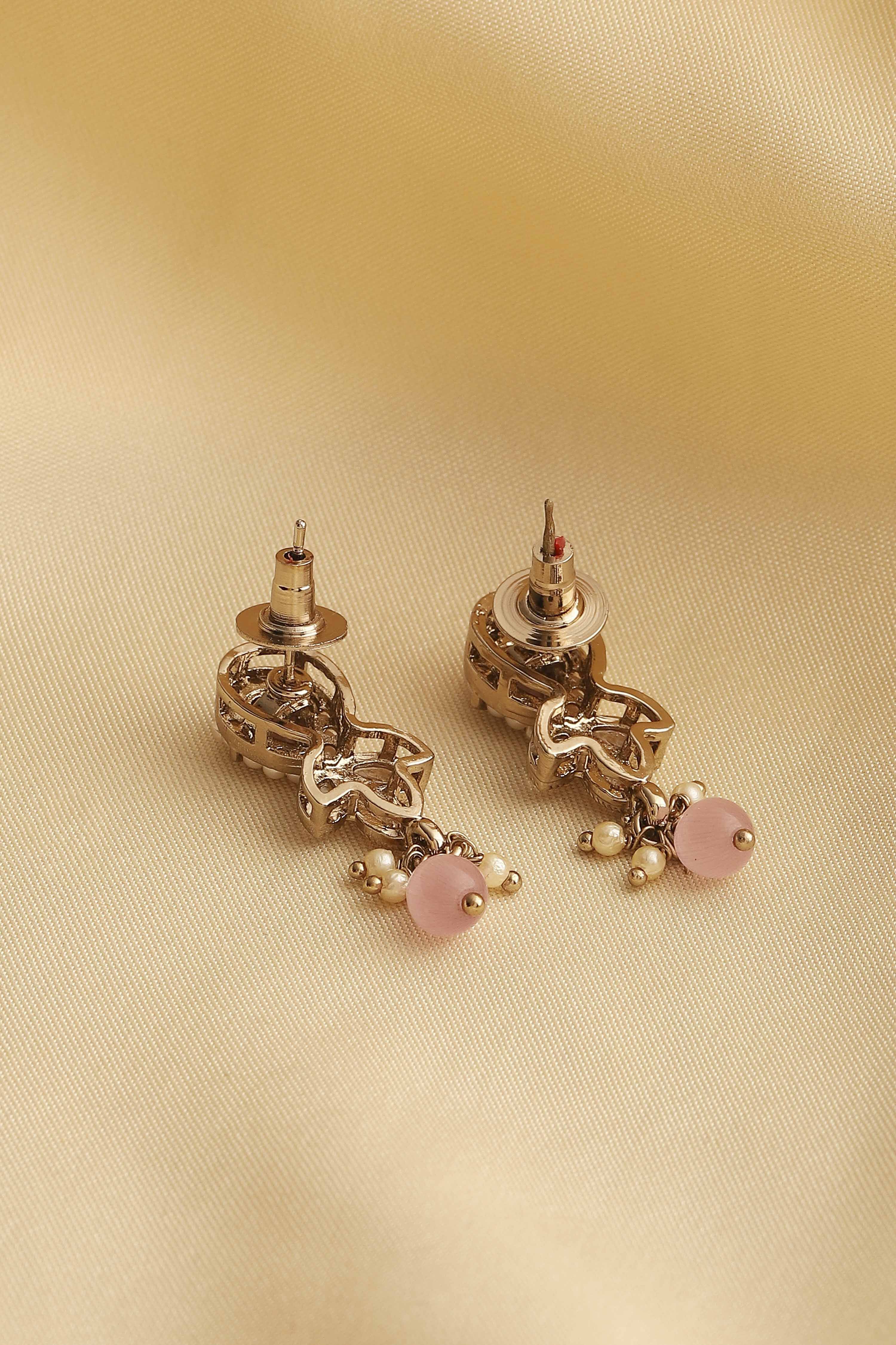 Light Pink Alloy Drop & Danglers image number 2