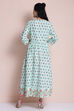 Pink Cotton High Slit Printed Kurta image number 5