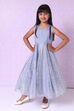 Sea Green Art Silk A Line Gown image number 2
