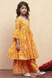 Blue Cotton Tiered Suit Set image number 5