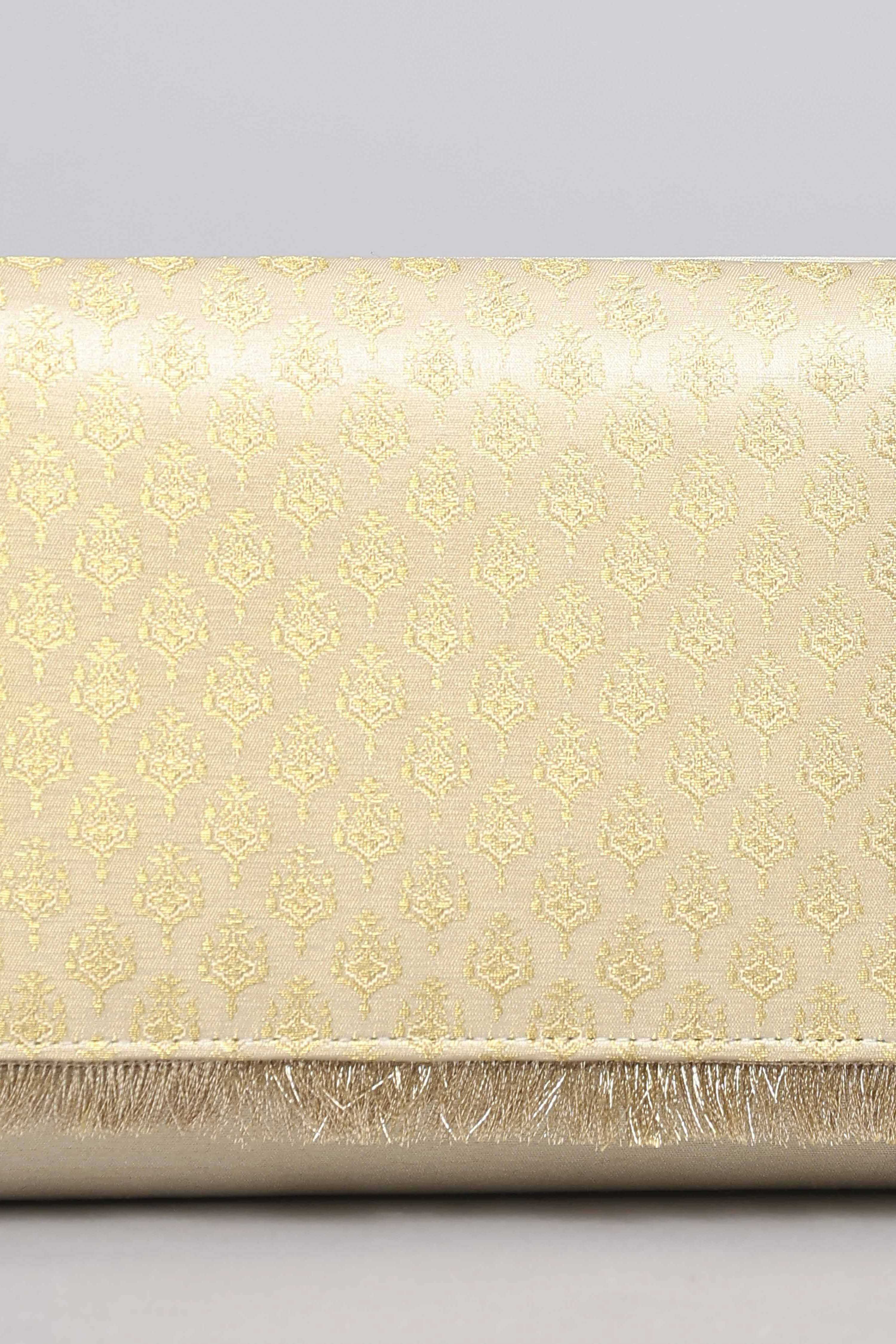 Gold Polycotton Clutch image number 1