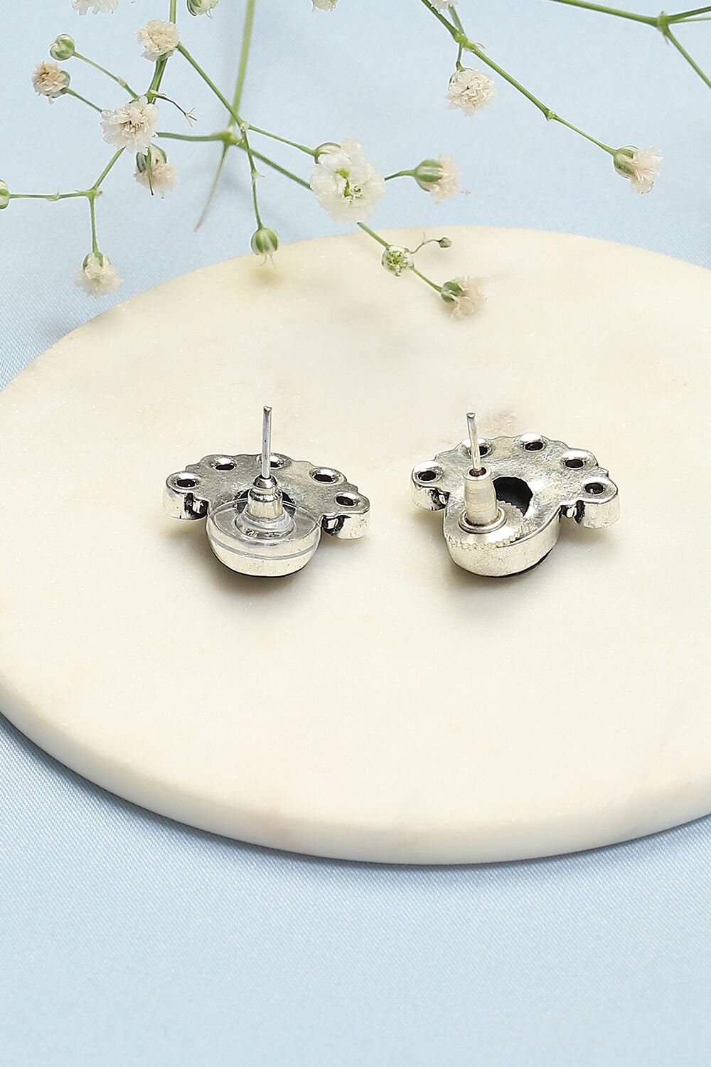 Black Brass Earrings image number 2