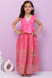 Plum Art Silk Flared Lehenga image number 0