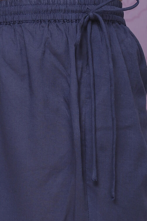 Rust Art Silk Girls Straight Kurta Sharara Suit Set image number 3