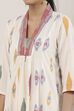 Off White Cotton A-Line Kurta image number 1