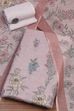 Pink Linen Unstitched Suit Set image number 0