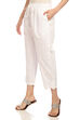 White Cotton Pants image number 2