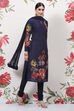Rohit Bal Peach Cotton Silk Straight Printed Suit Set image number 0