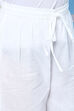 Sea Blue Cotton Straight Kurta Cropped Palazzo Suit Set image number 6
