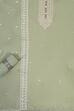 Green Cotton Embroidered Unstitched Suit Set image number 1