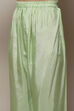 Green Organza Digital Print Unstitched Suit Set image number 3