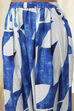 Indigo Blue and White Straight Co-ord Set image number 3