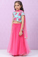 Pink Art Silk Lehenga Set image number 5