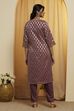 Grey Polyester Straight Suit Set image number 5