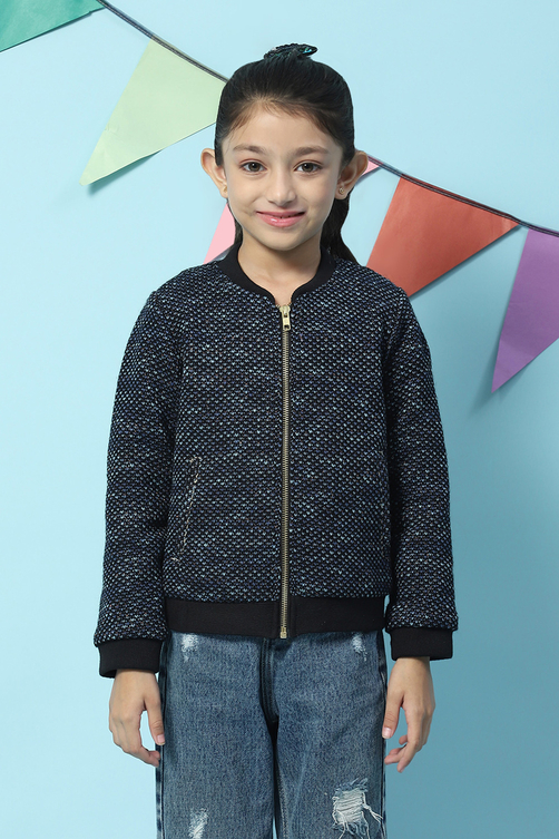 Blue Cotton Jacket image number 5