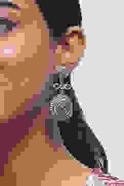 Oxid Gold Brass Drop & Danglers image number 3