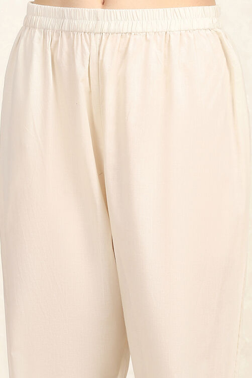 Peach Cotton Unstitched Suit Set image number 3