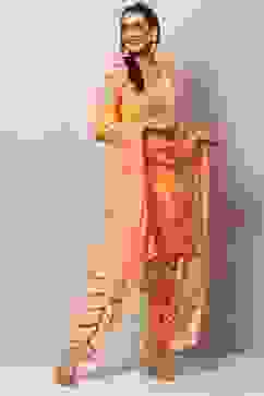 Yellow Viscose Straight Kurta Salwar Pants Suit Set image number 0