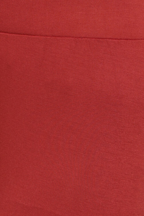 Red Viscose Lycra Leggings image number 1