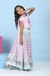 Pink Cotton Ethnic Motif Printed Lehenga Set image number 5