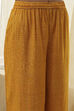 Mustard Yellow Floral Straight Kurta Set image number 2