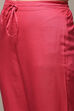 Lime Green Rayon Straight Kurta Regular Pant Suit Set image number 2