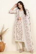 Off-white-Red Cotton Unstitched Suit Set image number 1