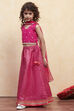 Black Polyester Lehenga Set image number 6