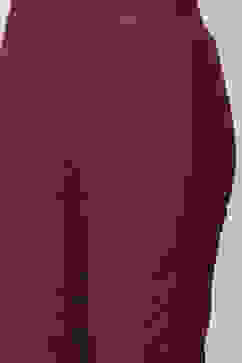 Plum Art Silk Straight Kurta Slim Pants Suit Set image number 2