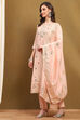Pink Silk Blend Woven Floral Unstitched Suit Set image number 2