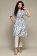 Coral Red Rayon Straight Printed Kurta image number 0