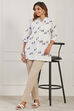 White Cotton Straight Kurta image number 0