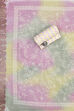 Beige-Blue Cotton Unstitched Suit Set image number 2