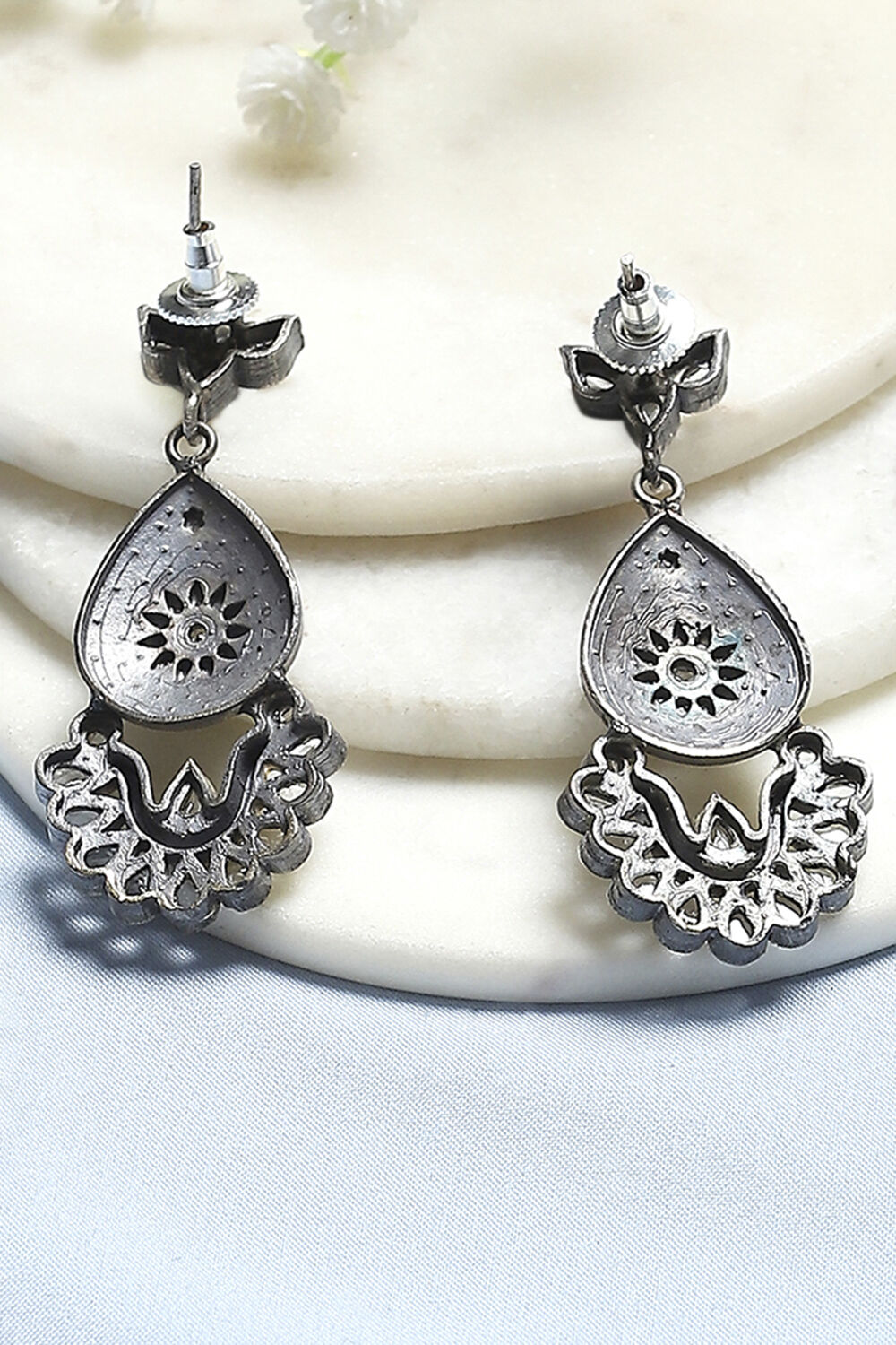 Oxidised Gold Brass Drop & Danglers image number 2