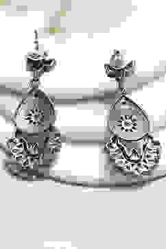 Oxidised Gold Brass Drop & Danglers image number 2