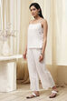 Pink Cotton Schiffli Straight Suit Set image number 7