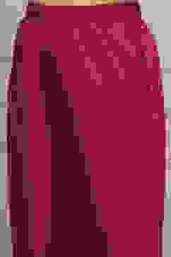 Red Chanderi Printed Straight Suit Set image number 2