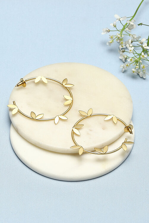 Gold Brass Earrings image number 0